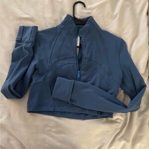 lululemon athletica Blue cropped define jacket